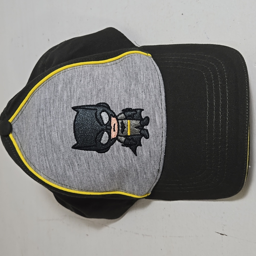 Batman DC Embroidered Logo Gray Berkshire Kids Baseball Cap Hat